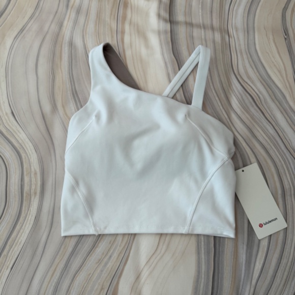 NEW! Lululemon Everlux Asymmetrical Tennis Tank Top White Size 6 W1EI5S $68 - Picture 6 of 12